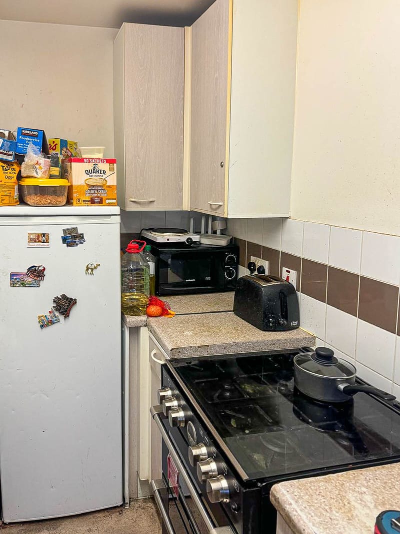 The cooker run, before the works